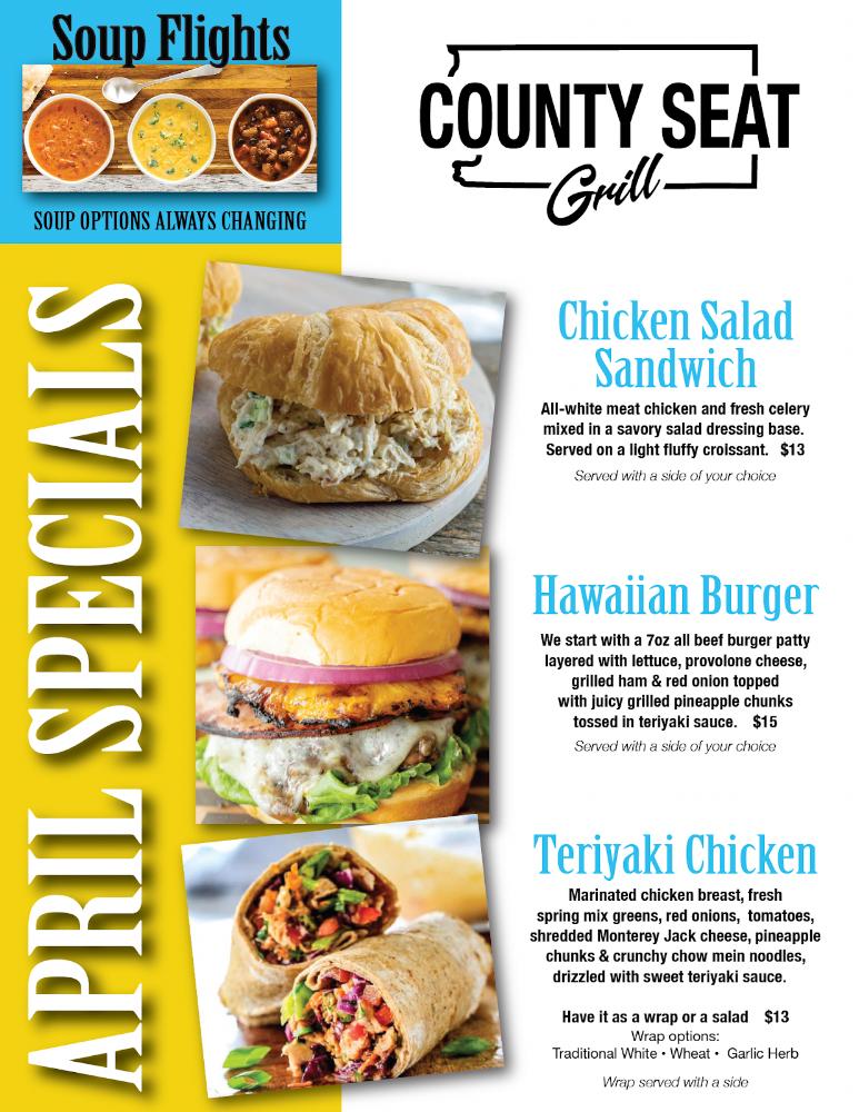 County Seat Grill Menu image 2